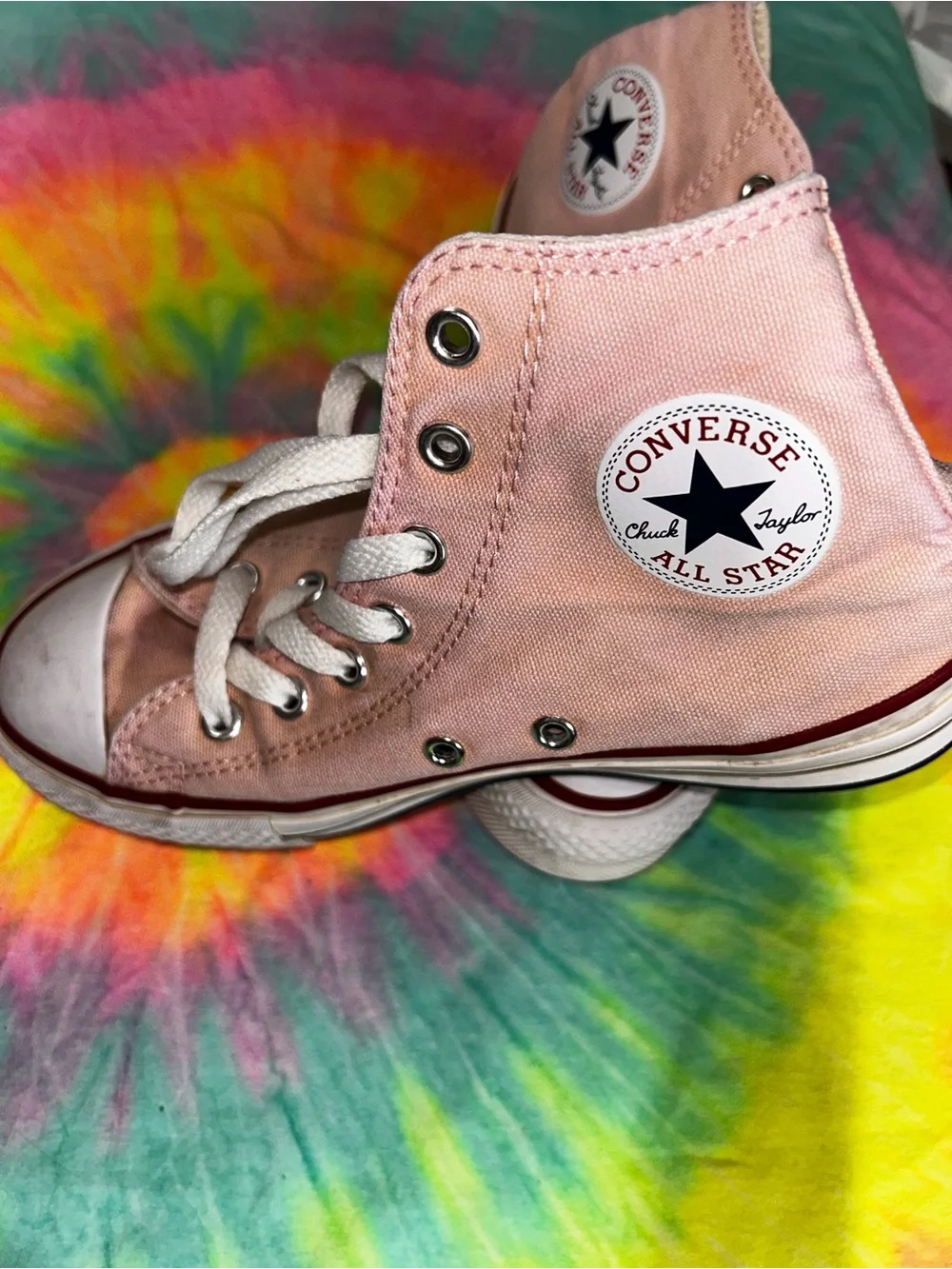 Converse Kids Pink High-Top Canvas Sneakers